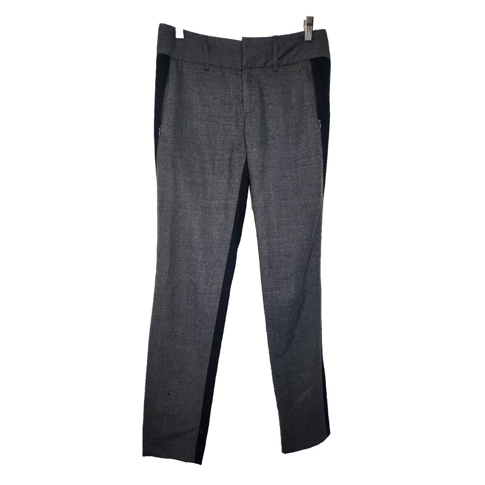 EUC Rag & Bone Grey Wool Blend Mixed material texture  Zipper Pocket Pants sz 2